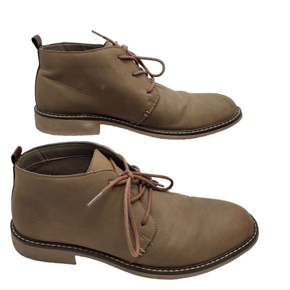 Goodfellow Men's Beige Shoes Size 9.5 Lace-Up Mid Ankle Boot Chukka Style - Picture 11 of 11